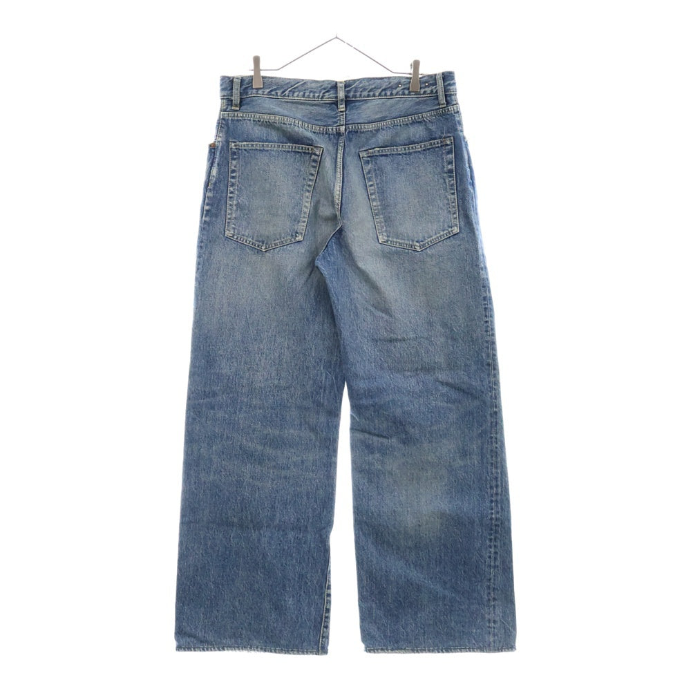 MINEDENIM(マインデニム) W.Straight 5pocket USS ワイド ストレート 5ポケット ダメージ加工 デニムパンツ インディゴ 2308-1003-86-342