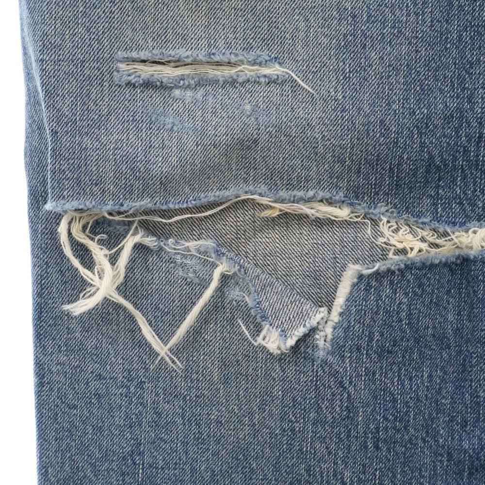 MINEDENIM(マインデニム) W.Straight 5pocket USS ワイド ストレート 5ポケット ダメージ加工 デニムパンツ インディゴ 2308-1003-86-342