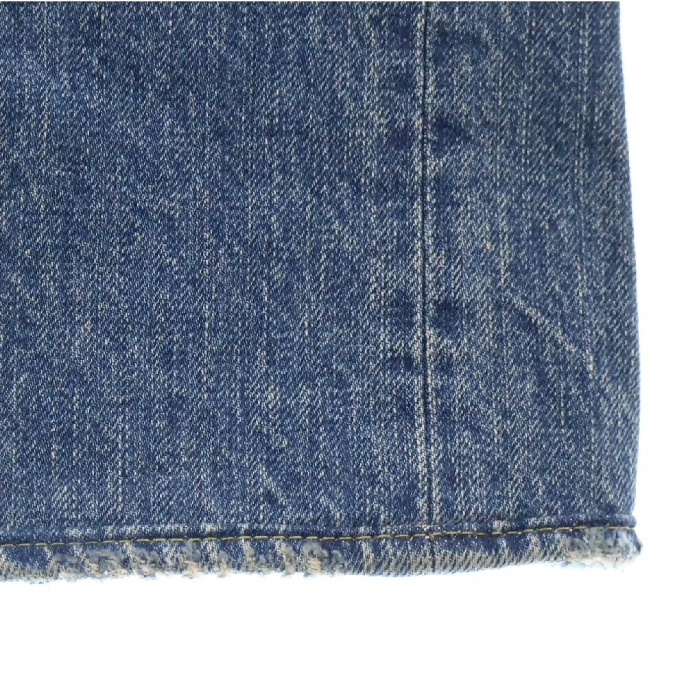 MINEDENIM(マインデニム) W.Straight 5pocket USS ワイド ストレート 5ポケット ダメージ加工 デニムパンツ インディゴ 2308-1003-86-342