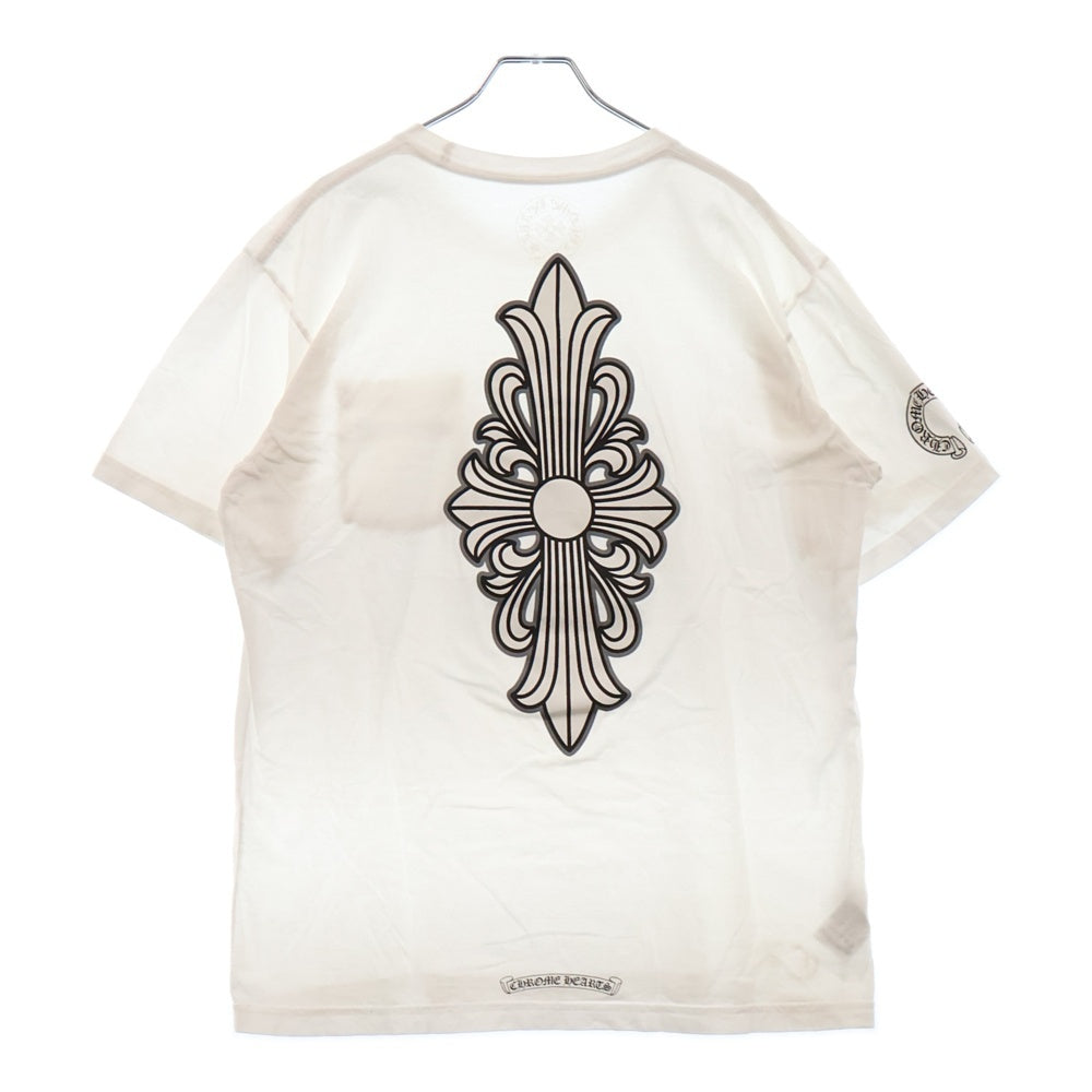 CHROME HEARTS(クロムハーツ) Floral Cross T-shirt フローラルクロス プリントTシャツ 半袖カットソー ホワイト