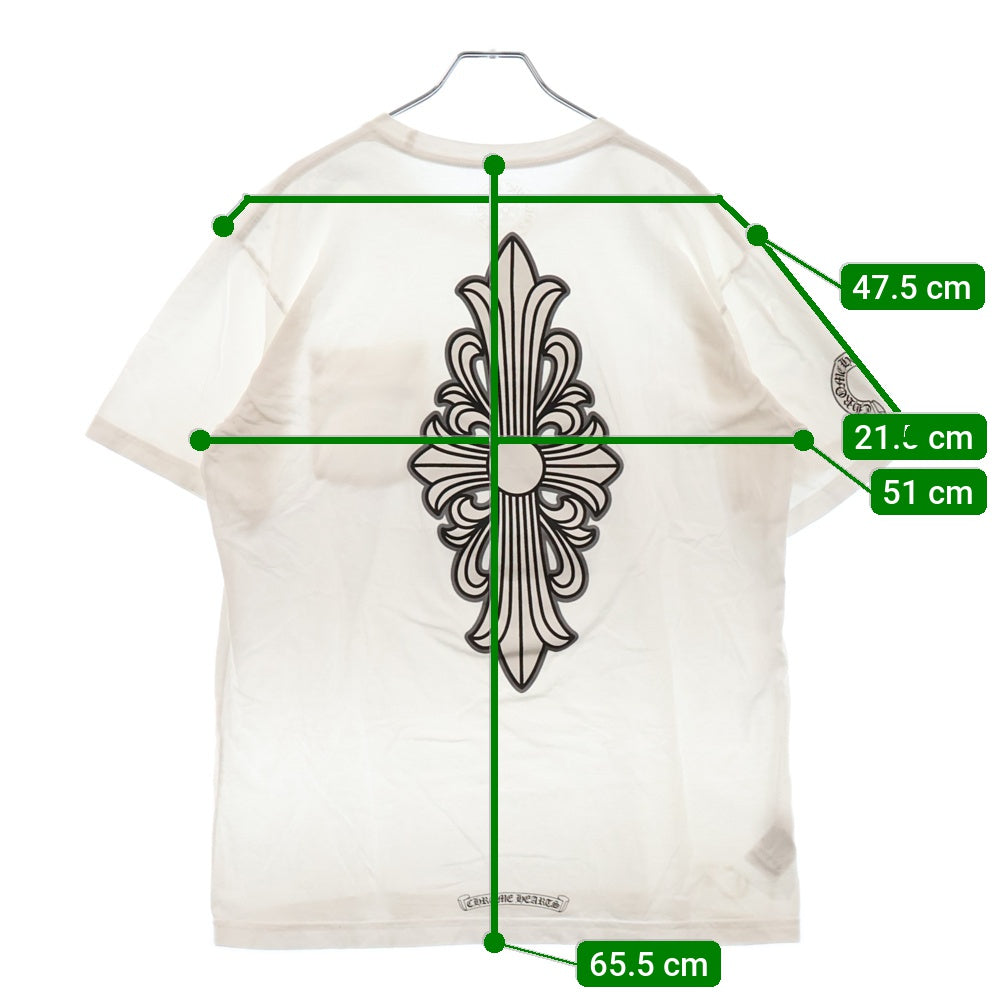 CHROME HEARTS(クロムハーツ) Floral Cross T-shirt フローラルクロス プリントTシャツ 半袖カットソー ホワイト
