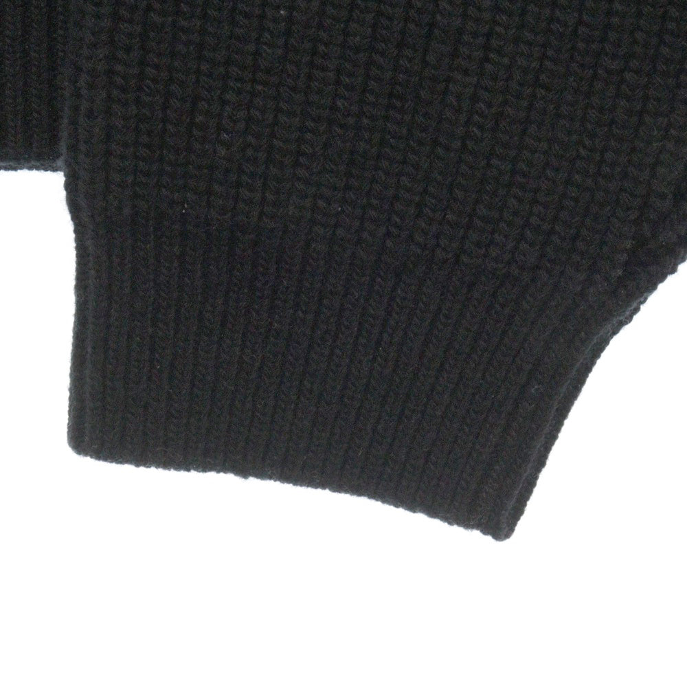CELINE(セリーヌ) Chain Hooded Sweater in Wool チェーンロゴデザイン ウールフーディ パーカー ブラック 2AG74430U
