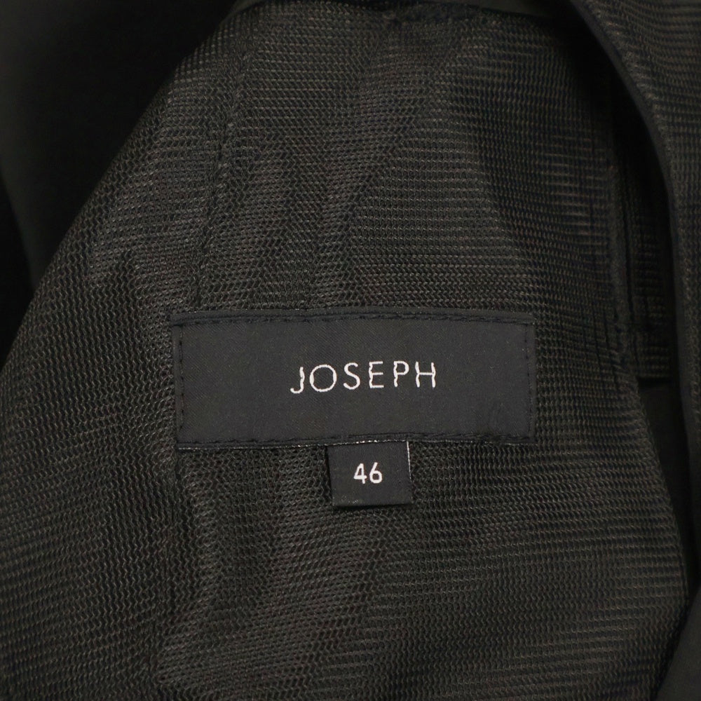 JOSEPH HOMME(ジョセフオム) ポリエステル 2B アンコンジャケット ノータック スラックスパンツ ブラック 437980/7010844
