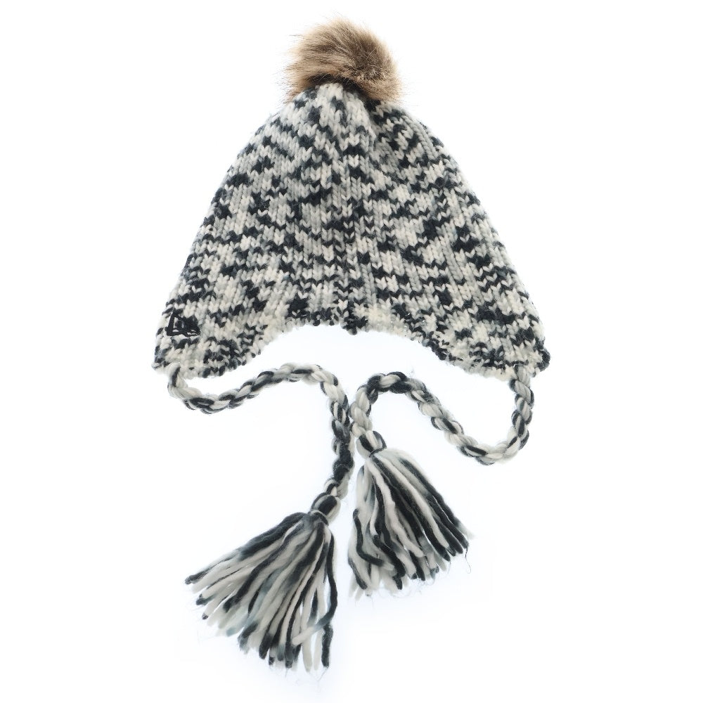 SUPREME(シュプリーム) 22AW New Era Toboggan Beanie ニューエラ アーチロゴ イヤーフラップビーニー ニット帽子 ブラック