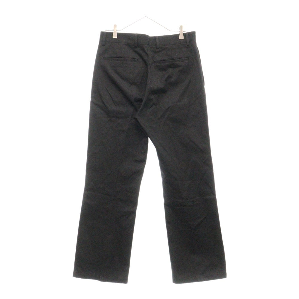 Acne Studios(アクネ ストゥディオズ) Twill trousers コットンツイル ノータック スラックスパンツ トラウザーズ ブラック FN-MN-TROU000808 BK0509