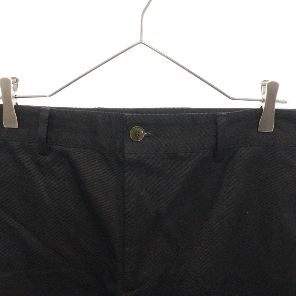 Acne Studios(アクネ ストゥディオズ) Twill trousers コットンツイル ノータック スラックスパンツ トラウザーズ ブラック FN-MN-TROU000808 BK0509