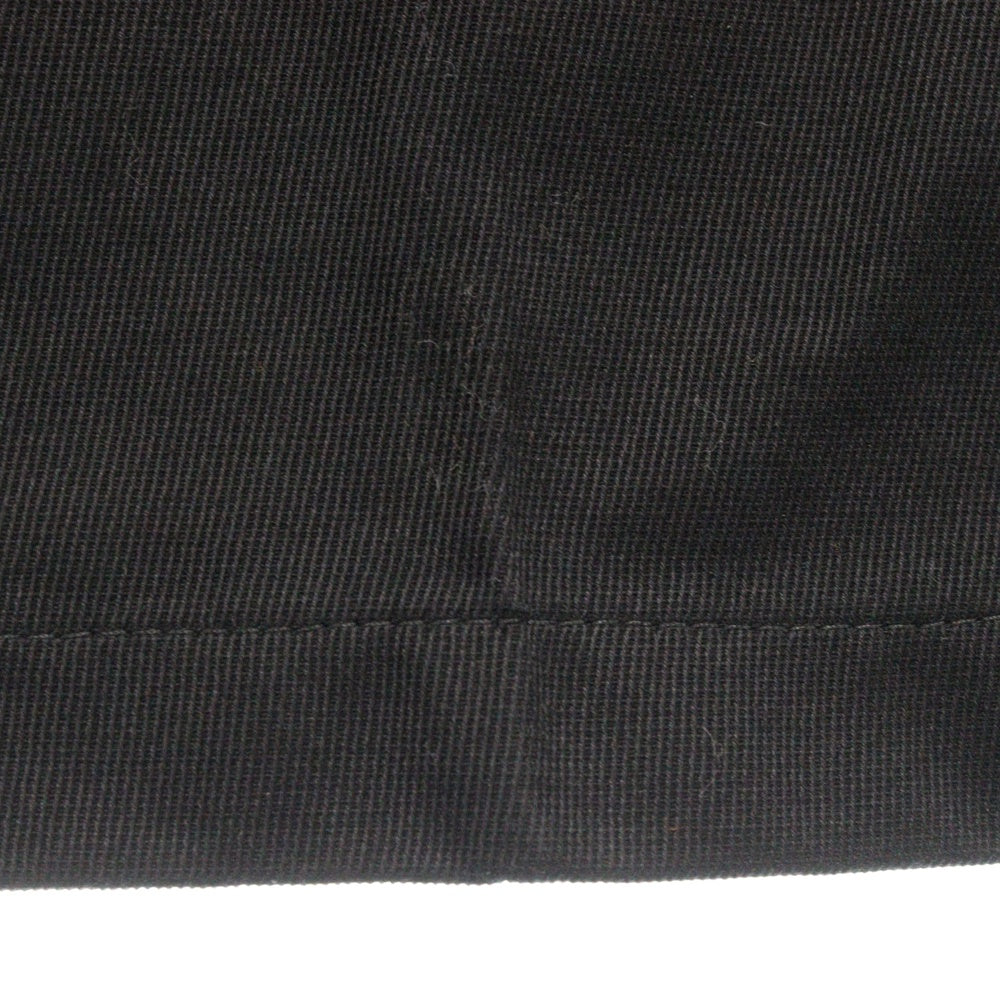 Acne Studios(アクネ ストゥディオズ) Twill trousers コットンツイル ノータック スラックスパンツ トラウザーズ ブラック FN-MN-TROU000808 BK0509