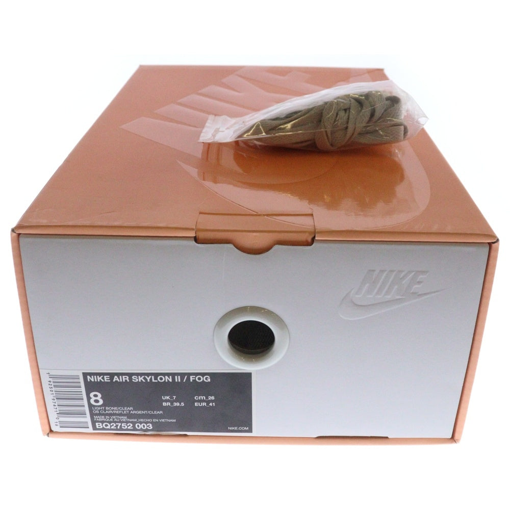 NIKE(ナイキ) ×FEAR OF GOD AIR SKYLON 2 フィアオブゴッド スカイロン 2 ローカットスニーカー グレー US8/26cm BQ2752-003