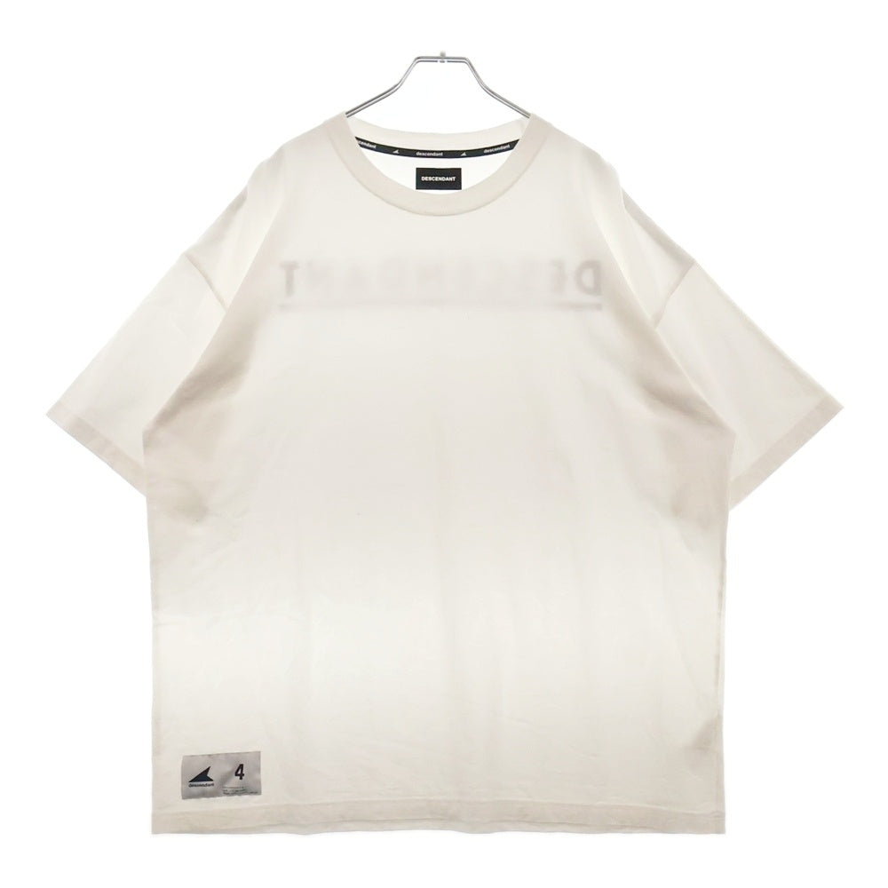 DESCENDANT(ディセンダント) 24SS OTL ORGANIC COTTON SS バックロゴプリント 半袖Tシャツ カットソー ホワイト 241ATDS-CSM04