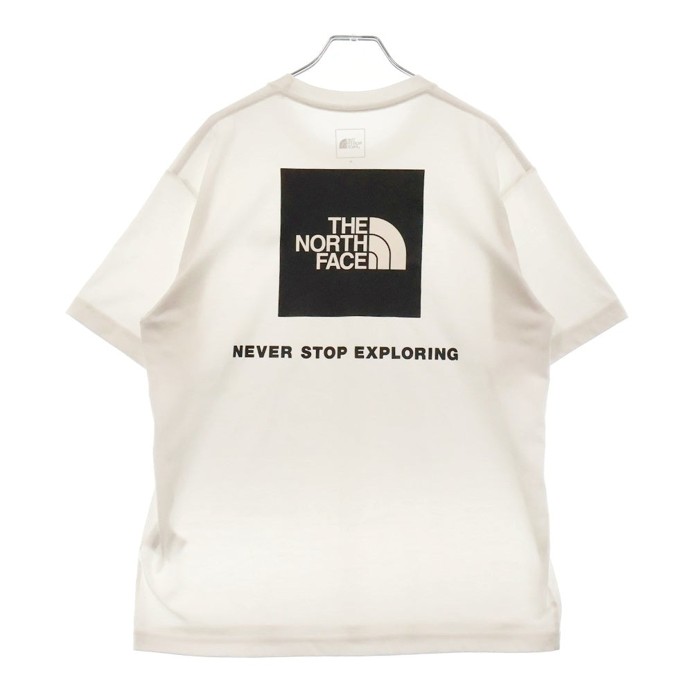 THE NORTH FACE(ザノースフェイス) バック スクエアロゴ プリント 半袖Tシャツ カットソー ホワイト NT32350