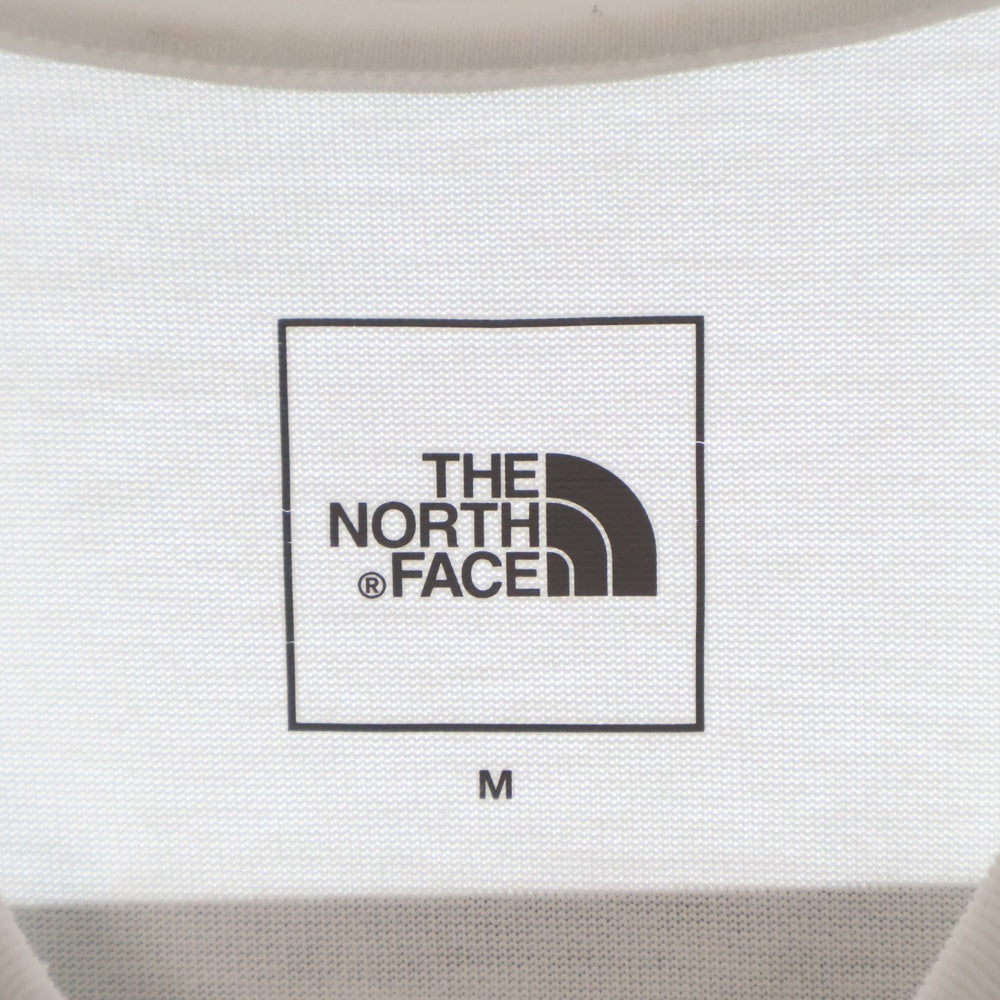 THE NORTH FACE(ザノースフェイス) バック スクエアロゴ プリント 半袖Tシャツ カットソー ホワイト NT32350
