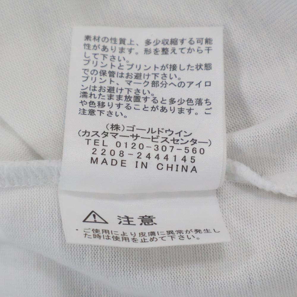 THE NORTH FACE(ザノースフェイス) バック スクエアロゴ プリント 半袖Tシャツ カットソー ホワイト NT32350