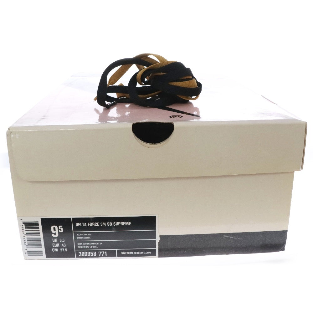 NIKE SB(ナイキエスビー) 【観賞用 2004年製】 ×シュプリーム DELTA FORCE ルタフォース デルソル ミッドカットスニーカー US9.5/27.5cm 309958-771