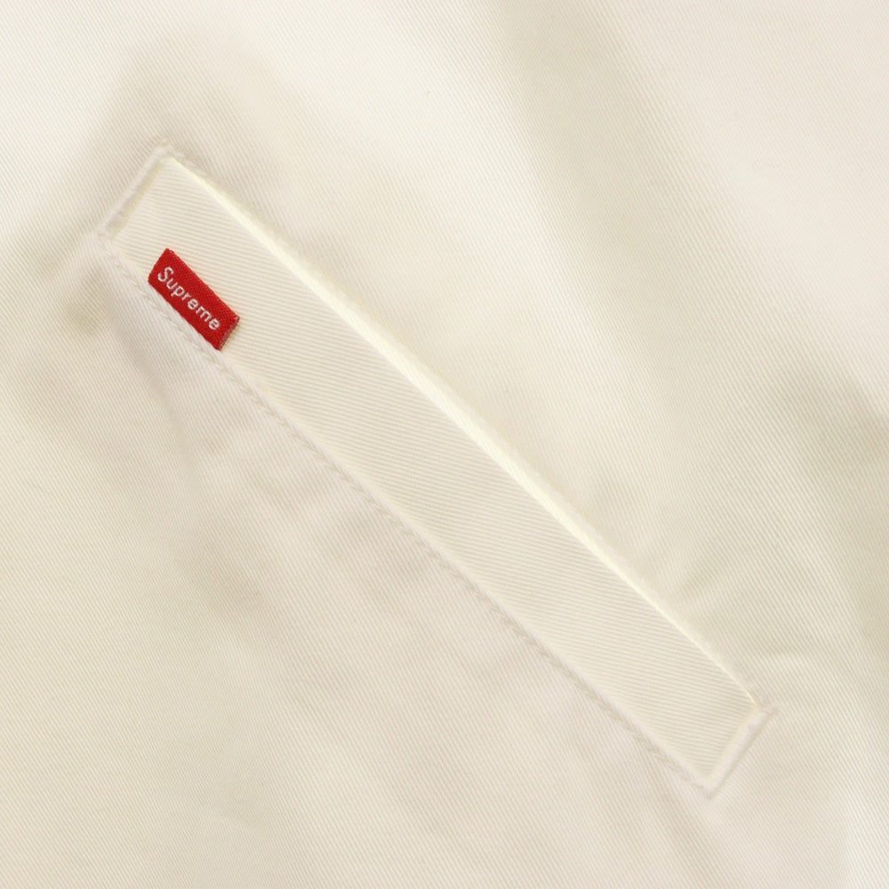 SUPREME(シュプリーム) 20AW × ANTIHERO Snap Front Twill Jacket アンタイヒーロー ロゴワッペン スナップボタン フロントツイル ワークジャケット ホワイト