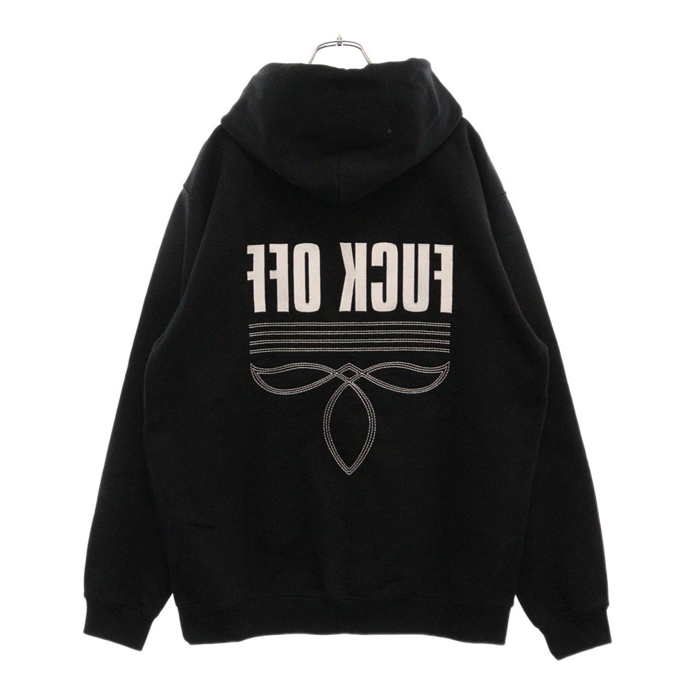 VTMNTS(ブイティーエムエヌティーエス) 22AW Fuck Off Fully Hoodie プルオーバーパーカー ブラック VL14HD500B