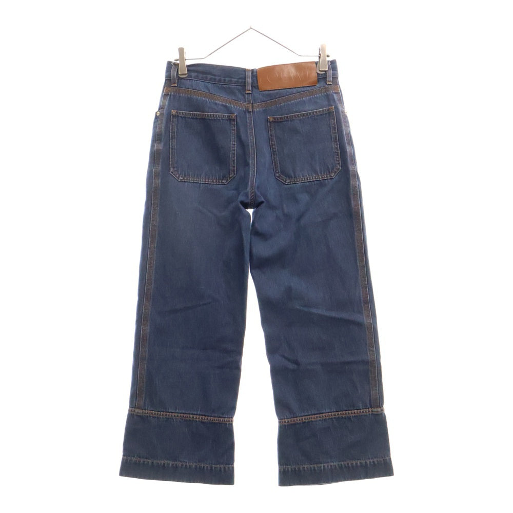 LOEWE(ロエベ) フィッシャーマン ターンアップ セルビッチ ボタンフライ デニムパンツ インディゴ S359Y11X68