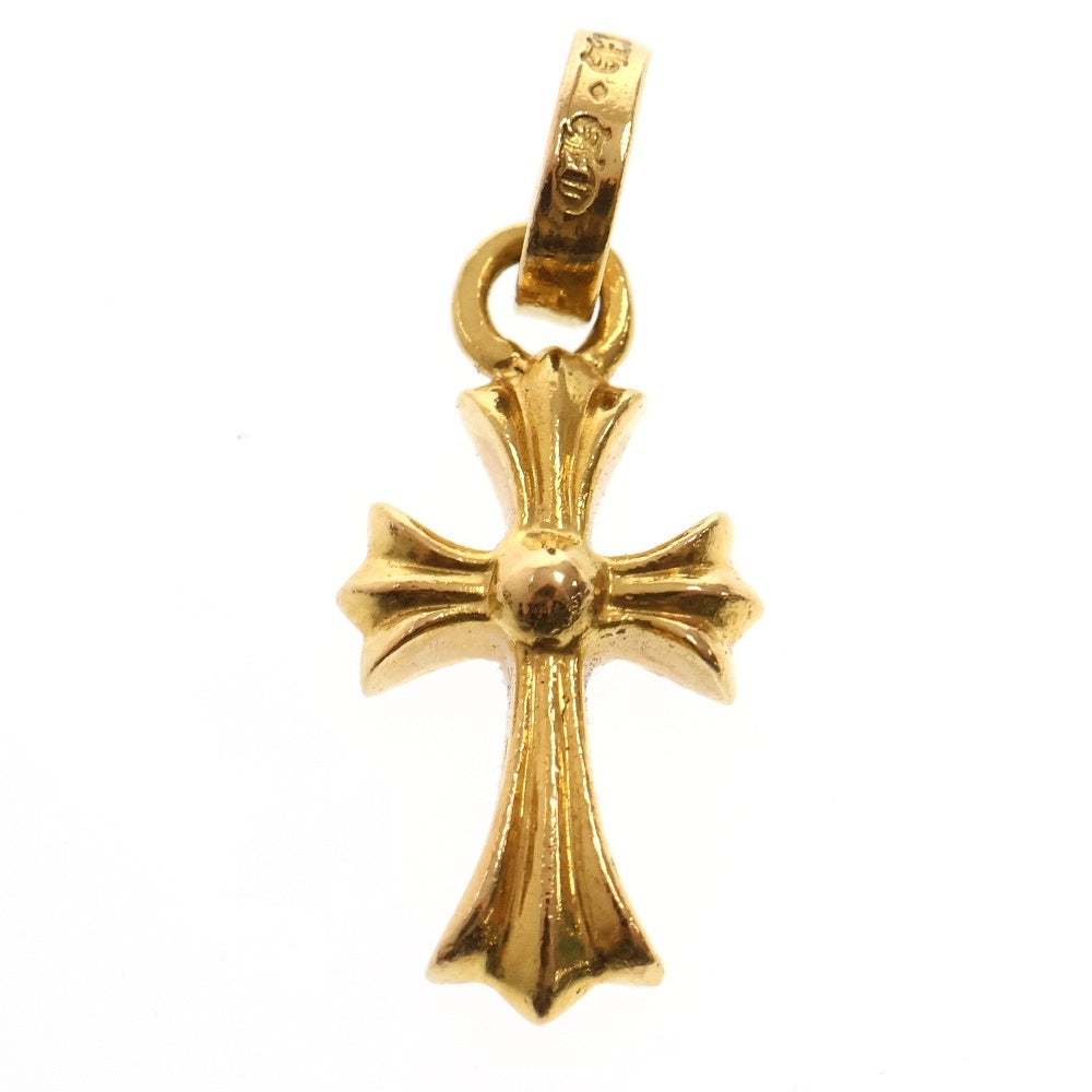 CHROME HEARTS(クロムハーツ) 22K CRS BBYFAT P/DIA ベイビーファットクロス PAVEダイヤ ペンダントトップ ゴールド BCA035