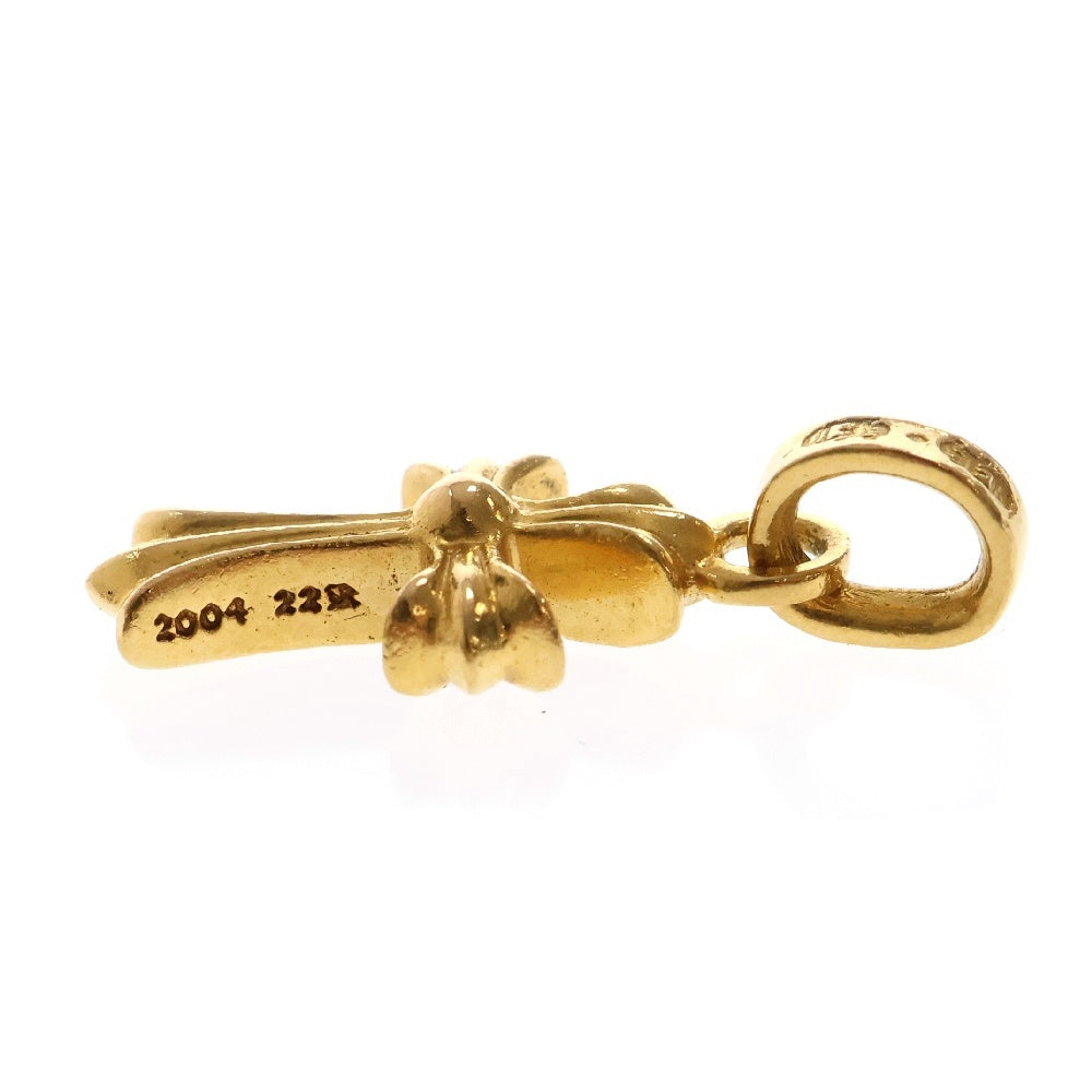 CHROME HEARTS(クロムハーツ) 22K CRS BBYFAT P/DIA ベイビーファットクロス PAVEダイヤ ペンダントトップ ゴールド BCA035
