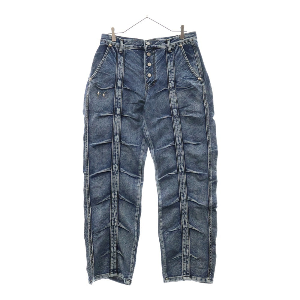 THUG CLUB(サグクラブ) 24AW LINE GOB DENIM PANTS ラインゴブ デニムパンツ インディゴ TC24PT3201