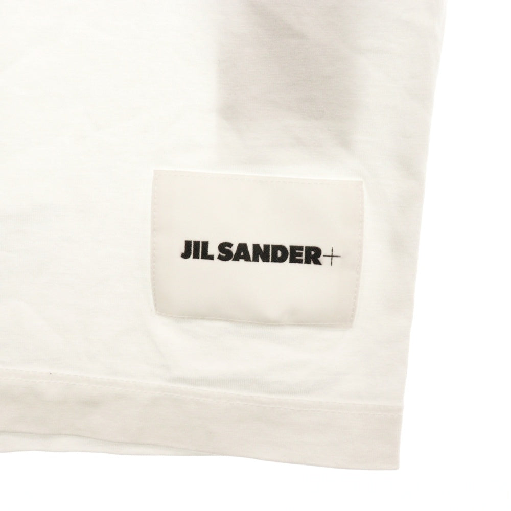 JIL SANDER +(ジルサンダープラス) 23SS パックT ロゴTシャツ ホワイト J47GC0001 J45048