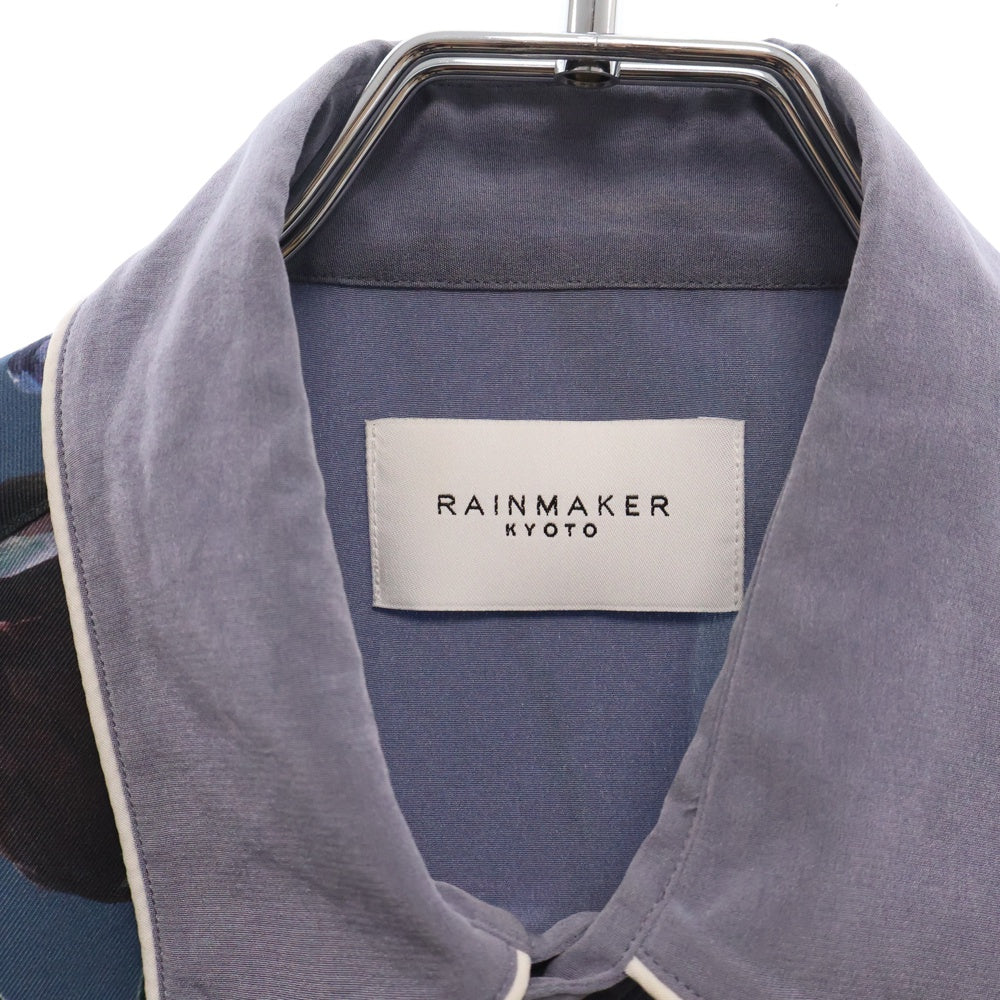 RAINMAKER(レインメーカー) WESTERN SHIRT ボタニカル ウエスタン 長袖シャツ ブルー RM221-036