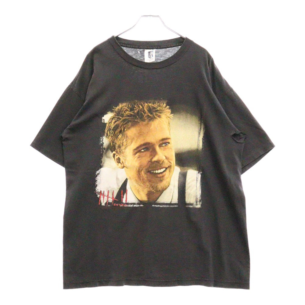 VINTAGE(ヴィンテージ) 90S VINTAGE SEVEN BRAD PITT TEE GEMタグ セブン 七つの大罪 ブラッドピット ムービーTシャツ 半袖カットソー ブラック
