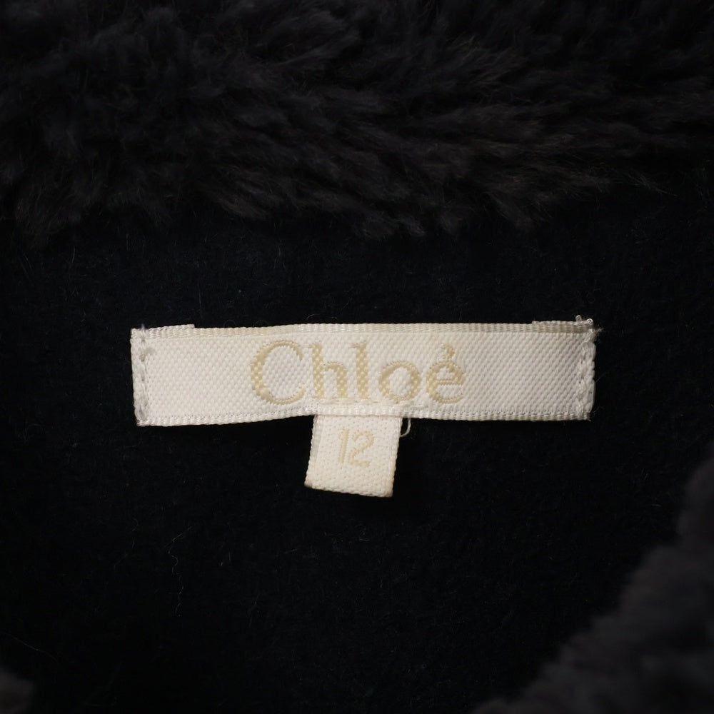 Chloe(クロエ) ベルテッドミディアムコート レディース ネイビー