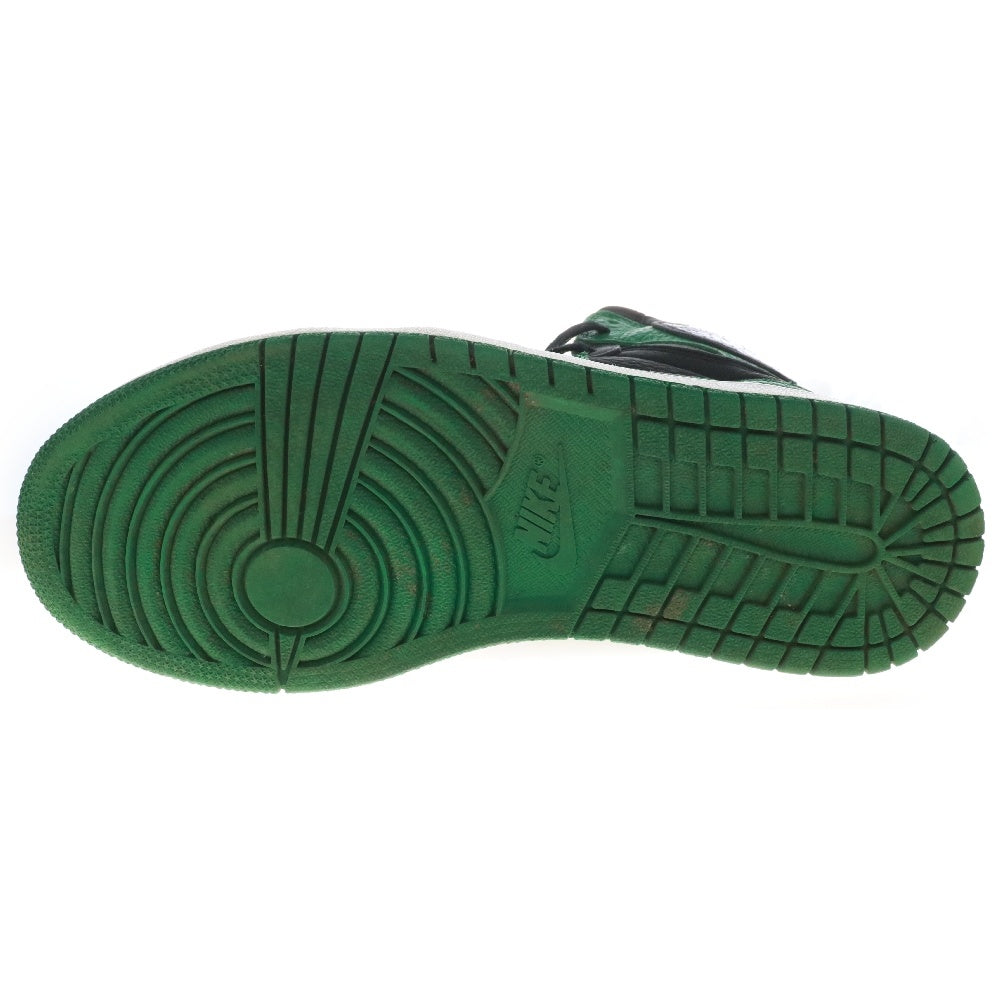 NIKE(ナイキ) AIR JORDAN 1 RETRO HIGH OG PINE GREEN エアジョーダン1 レトロ パイングリーン ローカットスニーカー ブラック/グリーン US9/27.0cm 555088-030