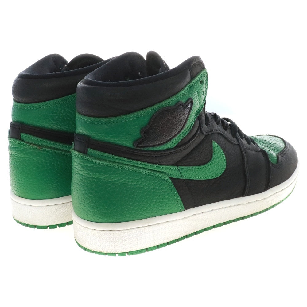 NIKE(ナイキ) AIR JORDAN 1 RETRO HIGH OG PINE GREEN エアジョーダン1 レトロ パイングリーン ローカットスニーカー ブラック/グリーン US9/27.0cm 555088-030