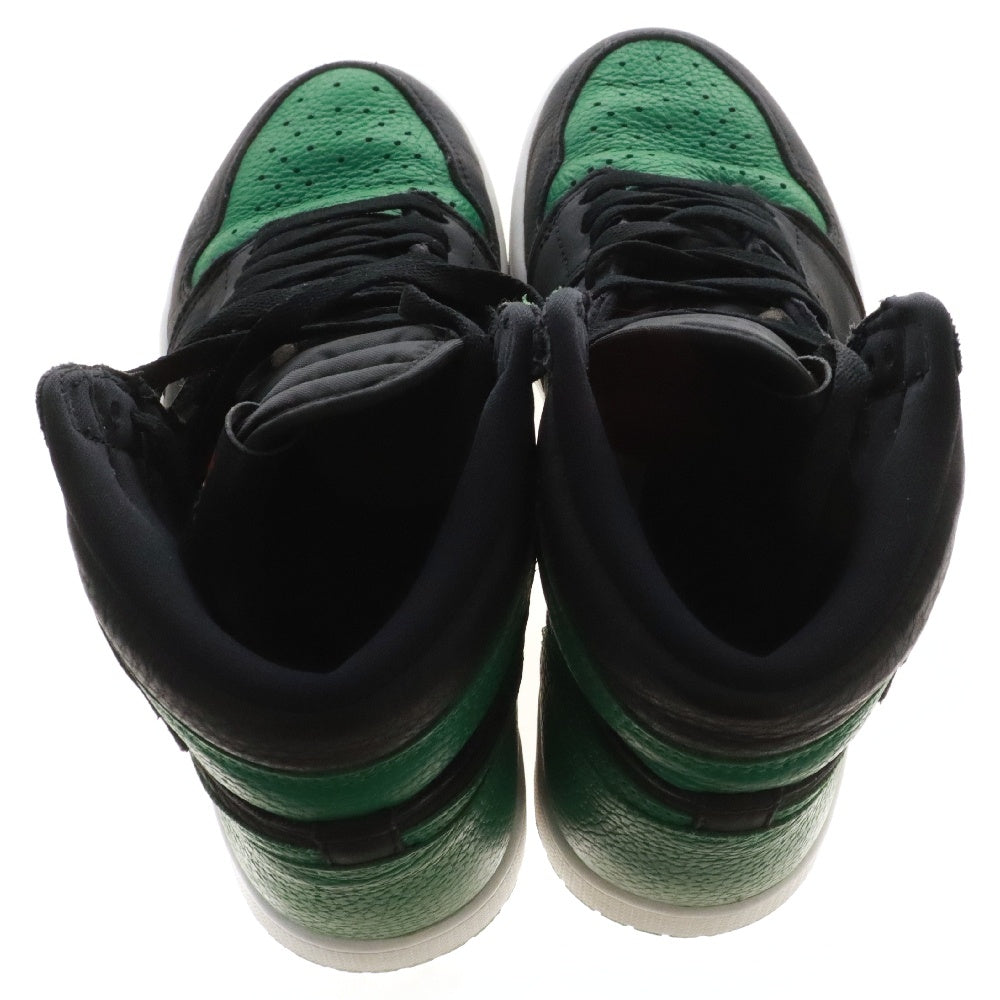 NIKE(ナイキ) AIR JORDAN 1 RETRO HIGH OG PINE GREEN エアジョーダン1 レトロ パイングリーン ローカットスニーカー ブラック/グリーン US9/27.0cm 555088-030