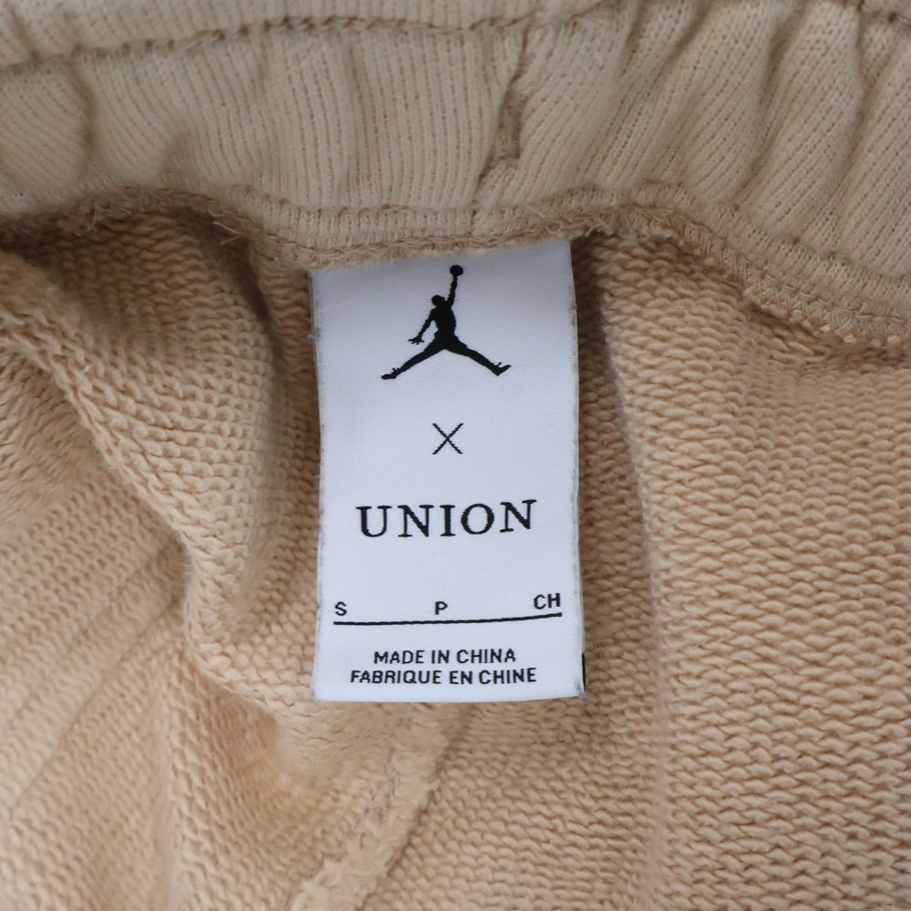 NIKE(ナイキ) 23SS ×UNION M J UNION FLC PANT ユニオン ロゴプリント コットンスウェットパンツ ベージュ DV7336-296
