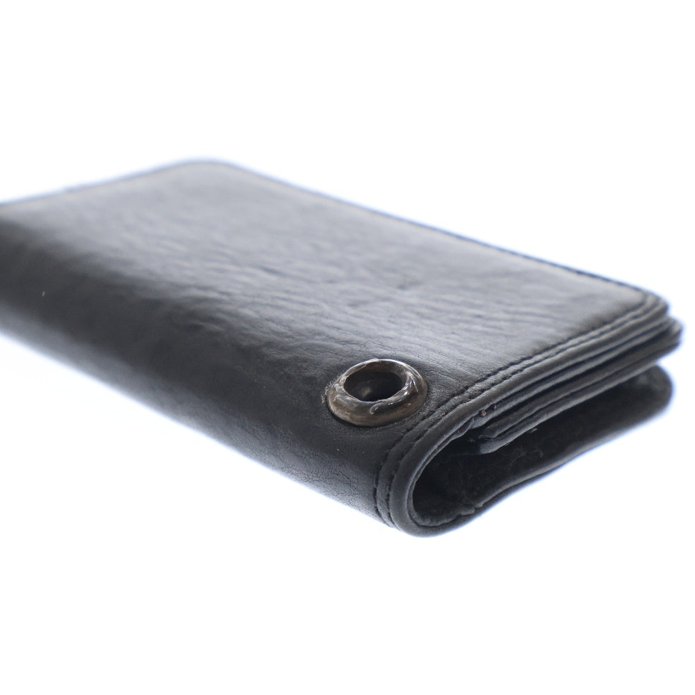 CHROME HEARTS(クロムハーツ) CARD CASE グロメット付きレザーカードケース ブラック