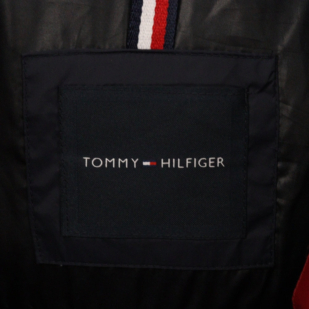 TOMMY HILFIGER(トミーヒルフィガー) CLASSIC HOODY PUFFER JACKET クラシック フード付き パファー 中綿ジャケットネイビー/ホワイト/レッド 156AN122