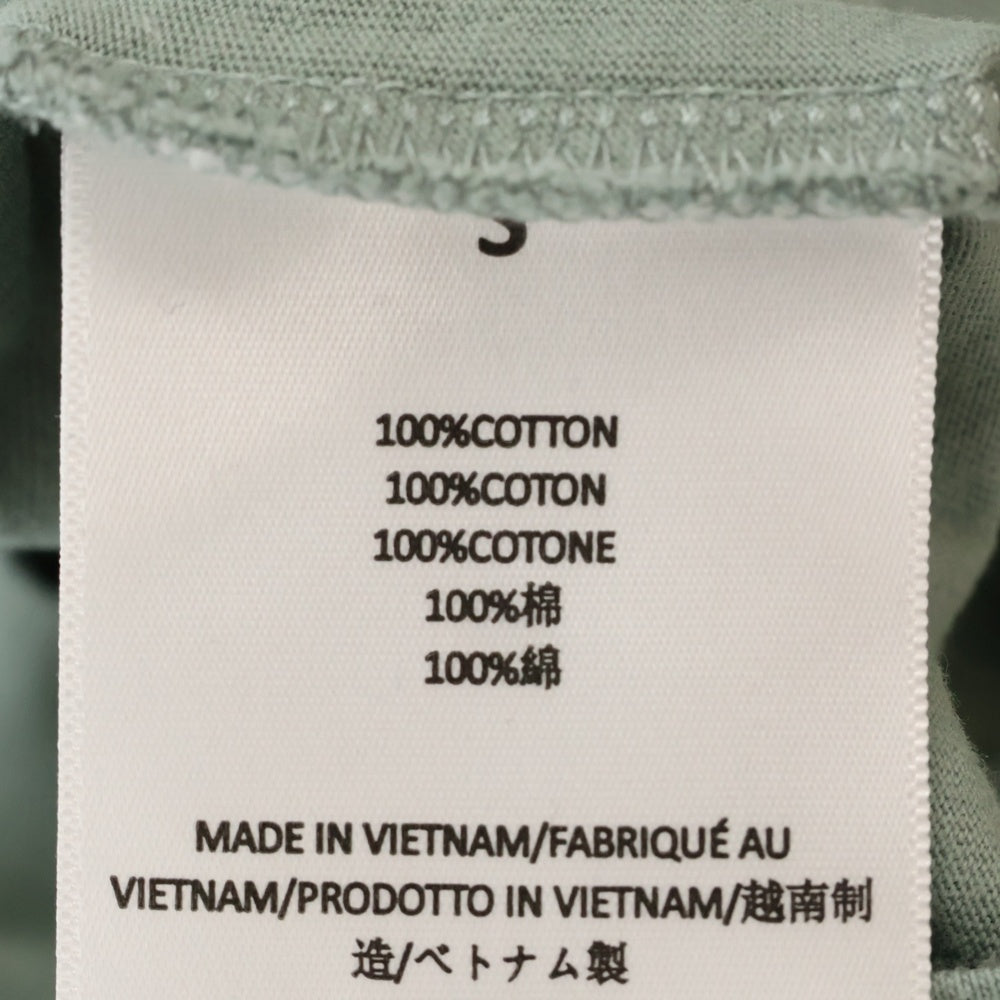FEAR OF GOD ESSENTIALS(フィアオブゴッド エッセンシャルズ) L/S T-SHIRT フロントラバーロゴ 長袖Tシャツ ロンT グリーン