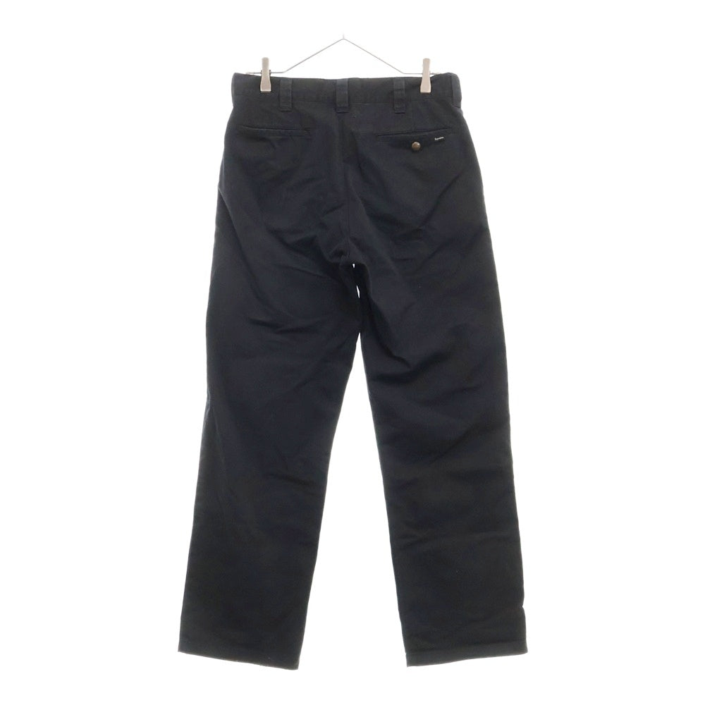 SUPREME(シュプリーム) 22AW Work Pant コットン ジップフライ ワークパンツ ブラック