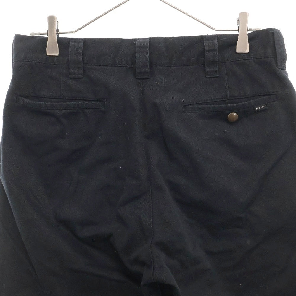 SUPREME(シュプリーム) 22AW Work Pant コットン ジップフライ ワークパンツ ブラック