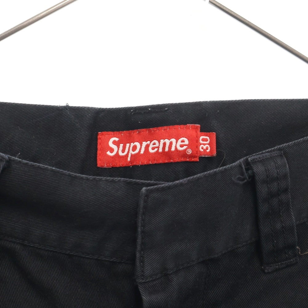 SUPREME(シュプリーム) 22AW Work Pant コットン ジップフライ ワークパンツ ブラック