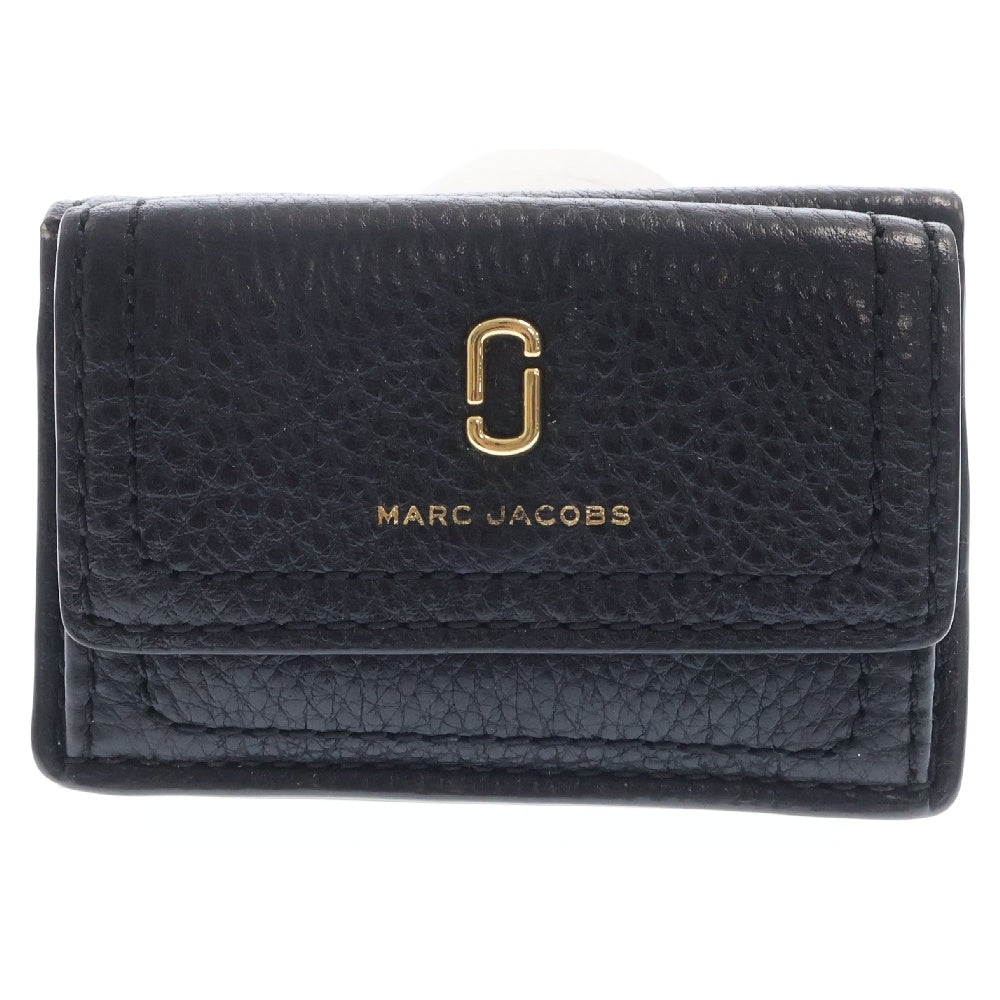 MARC JACOBS(マークジェイコブス) ソフトショット レザー コンパクトウォレット 3つ折り財布 ブラック M0015413 レディース