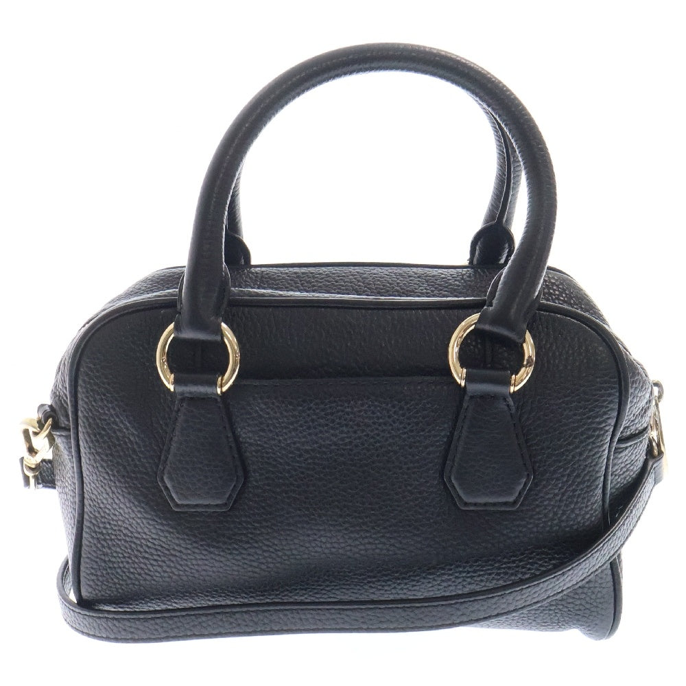 MICHAEL KORS(マイケルコース) フロントロゴ レザー ミニハンドバッグ ブラック レディース 35T7GBFS1L