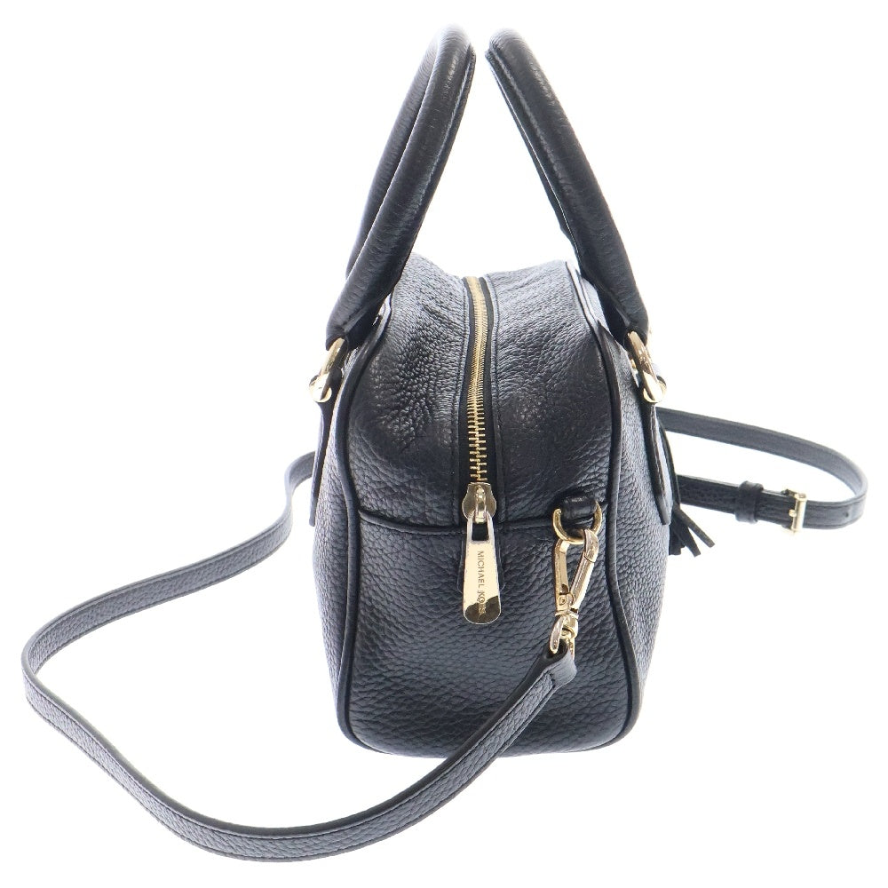 MICHAEL KORS(マイケルコース) フロントロゴ レザー ミニハンドバッグ ブラック レディース 35T7GBFS1L