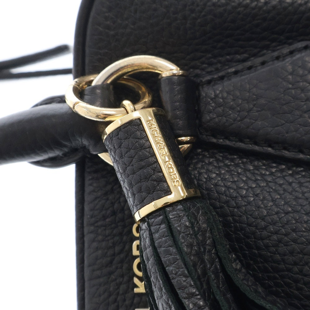 MICHAEL KORS(マイケルコース) フロントロゴ レザー ミニハンドバッグ ブラック レディース 35T7GBFS1L