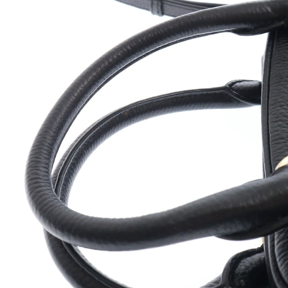 MICHAEL KORS(マイケルコース) フロントロゴ レザー ミニハンドバッグ ブラック レディース 35T7GBFS1L