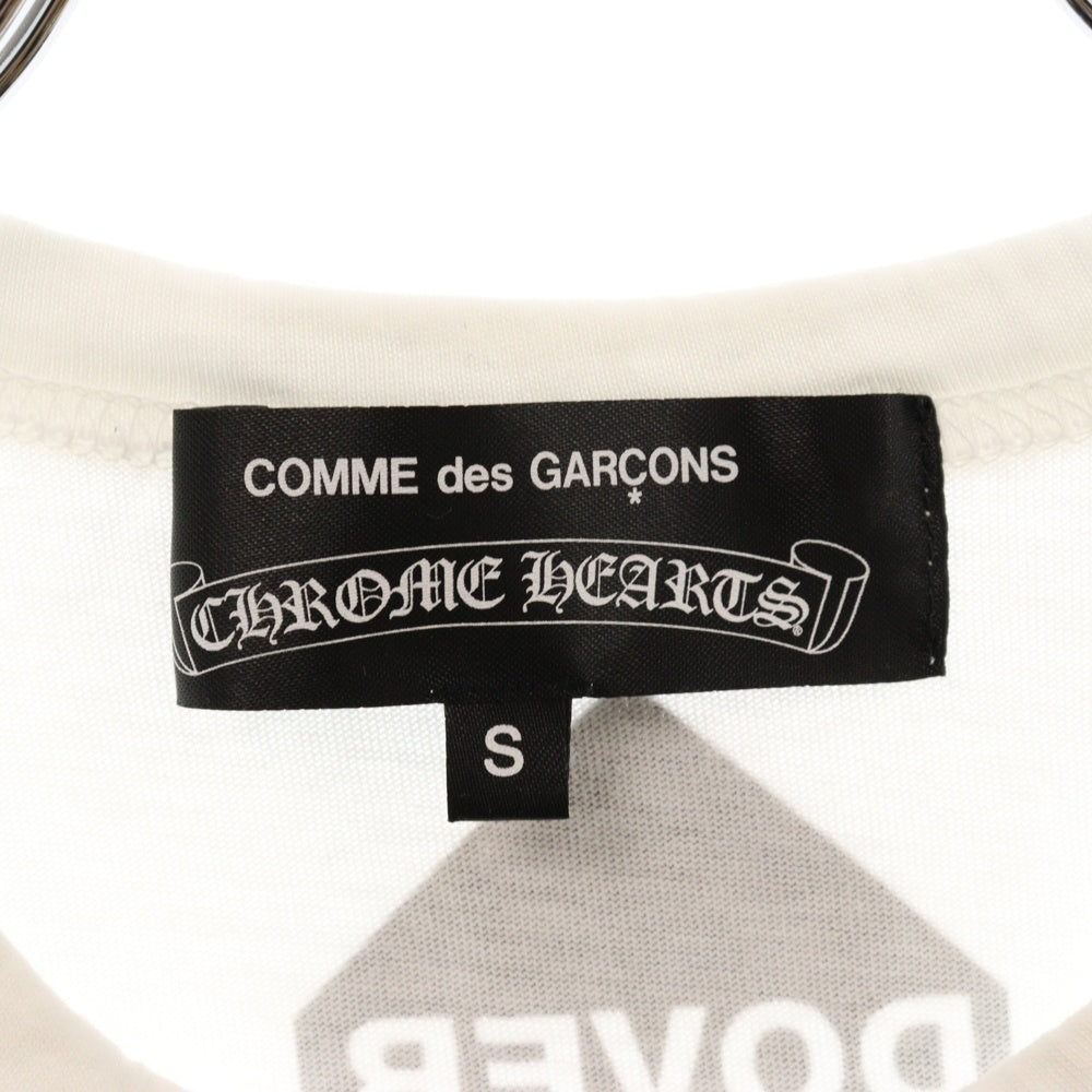 CHROME HEARTS(クロムハーツ) ×COMME des GARCONS HORSESHOE LOGO TEE コムデギャルソン DSM別注 ホースシューロゴ 半袖Tシャツ カットソー ホワイト レディース ZI-T004