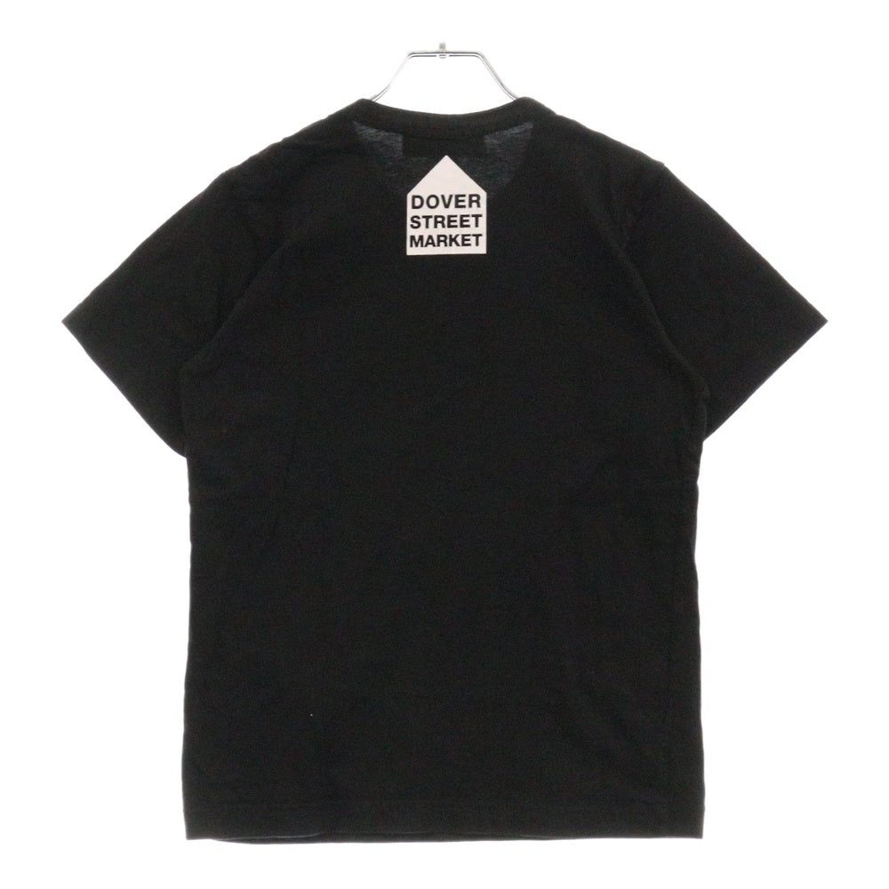 CHROME HEARTS(クロムハーツ) ×COMME des GARCONS CH LOGO TEE コムデギャルソン DSM別注 スクロールラベルプリント 半袖Tシャツ カットソー ブラック レディース ZI-T003