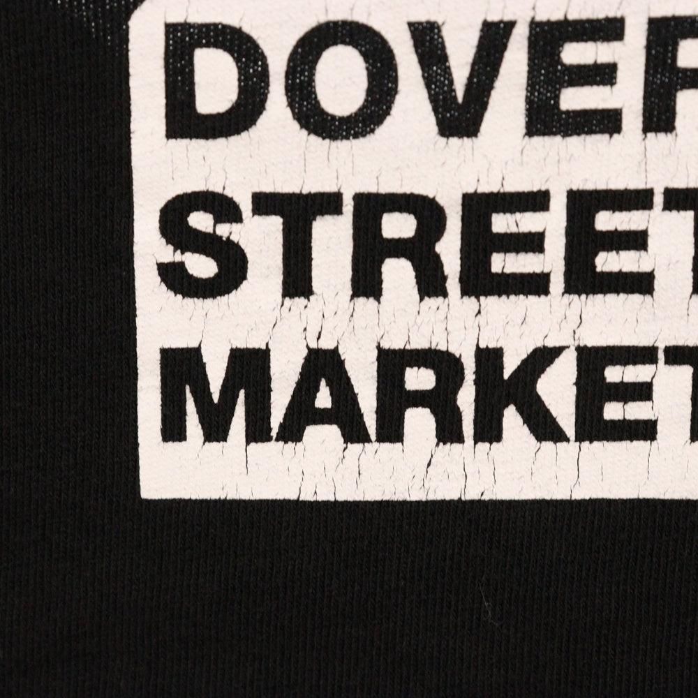 CHROME HEARTS(クロムハーツ) ×COMME des GARCONS CH LOGO TEE コムデギャルソン DSM別注 スクロールラベルプリント 半袖Tシャツ カットソー ブラック レディース ZI-T003