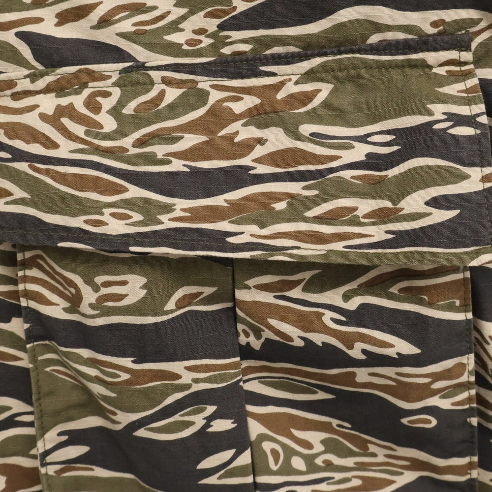 WACKO MARIA(ワコマリア) 25SS TIGER CAMO FATIGUE JACKET( TYPE-2 ) タイガーカモ 迷彩総柄 バックロゴプリント ファティーグ ジャケット カーキ 25SS-WMO-ML08