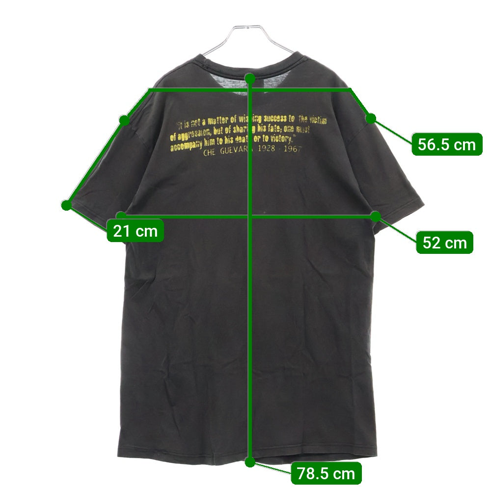 VINTAGE(ヴィンテージ) 90S ヴィンテージ レイジアゲインスト ザ マシーン チェゲバラ giantタグ 両面プリント 半袖Tシャツ カットソー ブラック