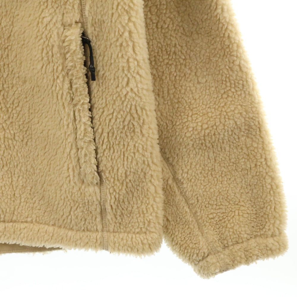 THE NORTH FACE(ザノースフェイス) SNOW CITY スノーシティ ワッペンロゴ ボアフリース ジップアップジャケット ベージュ NN4FL54B