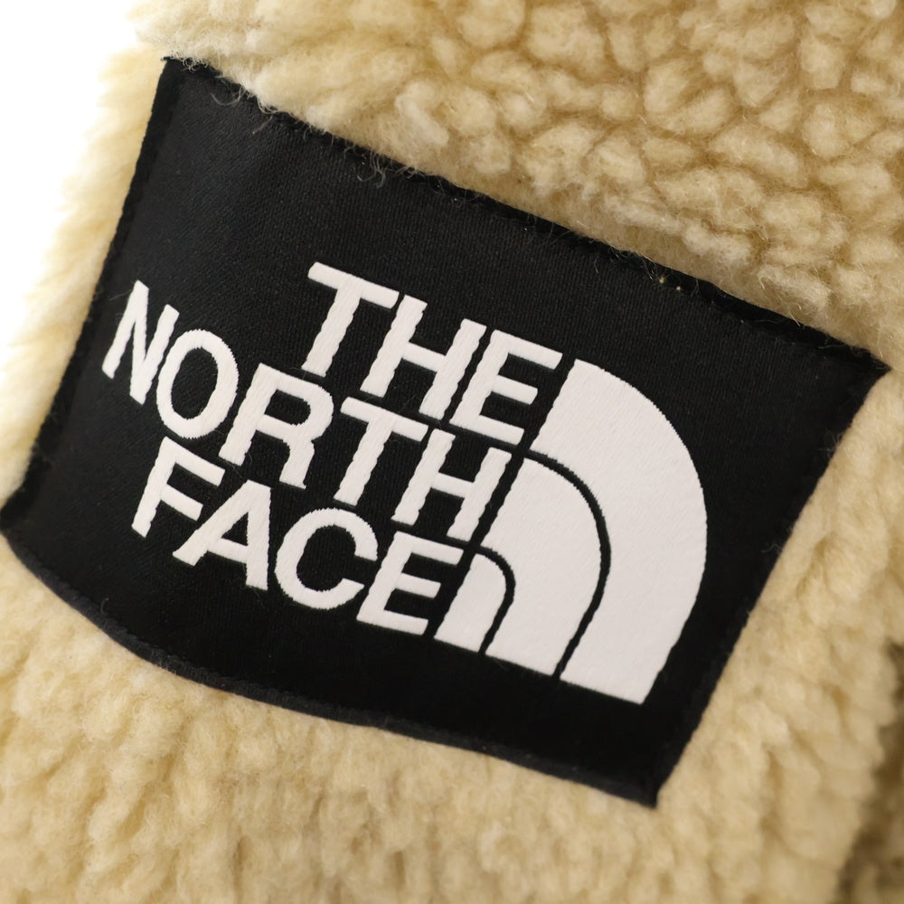 THE NORTH FACE(ザノースフェイス) SNOW CITY スノーシティ ワッペンロゴ ボアフリース ジップアップジャケット ベージュ NN4FL54B