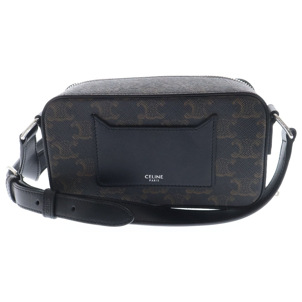 CELINE(セリーヌ) MINI MESSENGER BOX トリオンフ ロゴ ミニ メッセンジャー ボックス ショルダー バッグ ブラウン 114902EVJ
